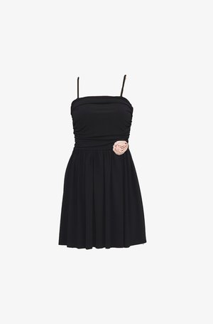 WAL G., MARLIE FLOWER PLEATED MINI - Robe de jour - black / pink