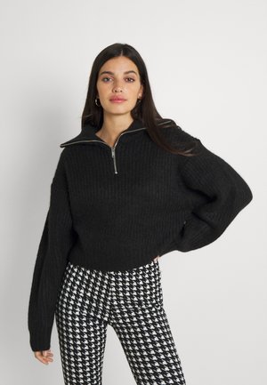 LESLIE - Strikkegenser - black