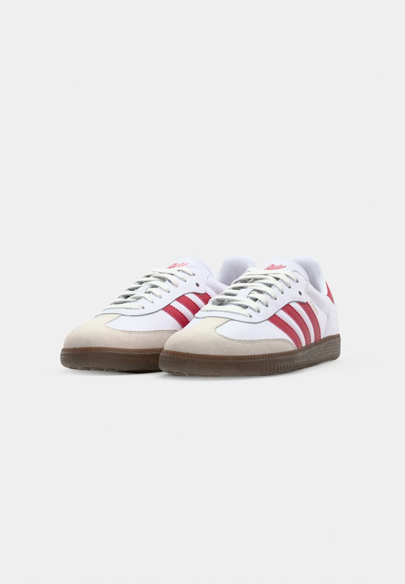 adidas Originals SAMBA LICENSED - Indoor football boots - footwear  white/strawberry red/white - Zalando.ie