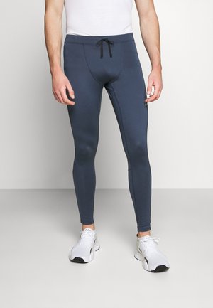 Tights - thunder blue/reflective silver