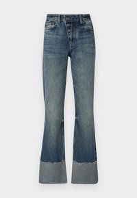 ONLHOWARD FOLD UP  - Straight leg jeans - dark blue denim
