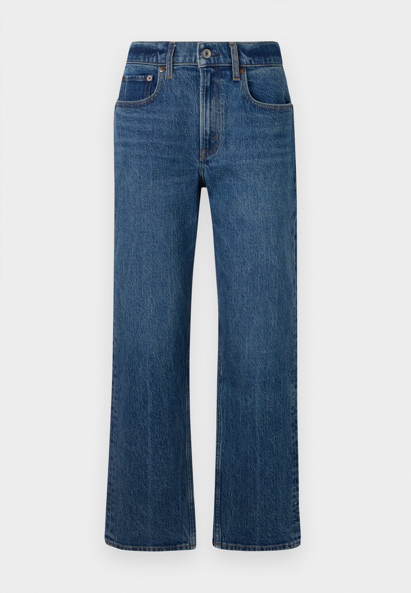 Abercrombie & Fitch Straight leg jeans donkerblauw denim
