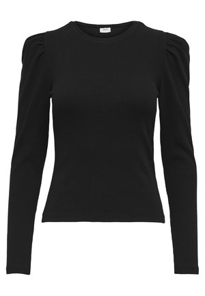 Langærmet T-shirt - black