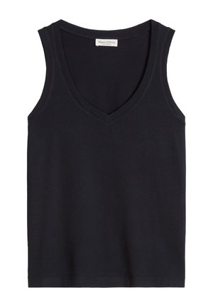 Marc O'Polo, TOP, V-NECK - Débardeur - medium blue 4800