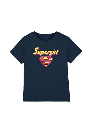 Cotton Soul, DC IM A SUPERGIRL UNISEX - Print T-shirt - dark blue