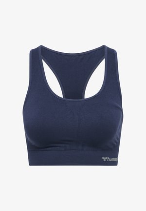 Hummel, SEAMLESS - Sport-BH mit mittlerer Stützkraft - black iris