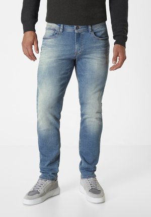 MIT MOTION COMFORT STRETCH - Jeans Slim Fit - medium blue used moustache