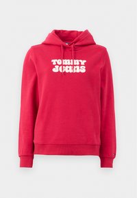 LOGO HOODIE  - Sweatshirt - ruby rhubarb