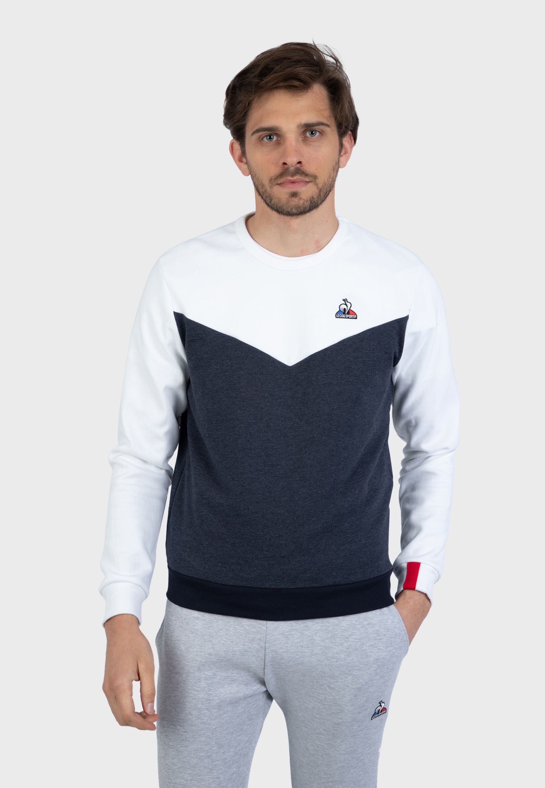 le coq sportif TRICOLORE - Sweater - navy blue/donkerblauw - Zalando.nl