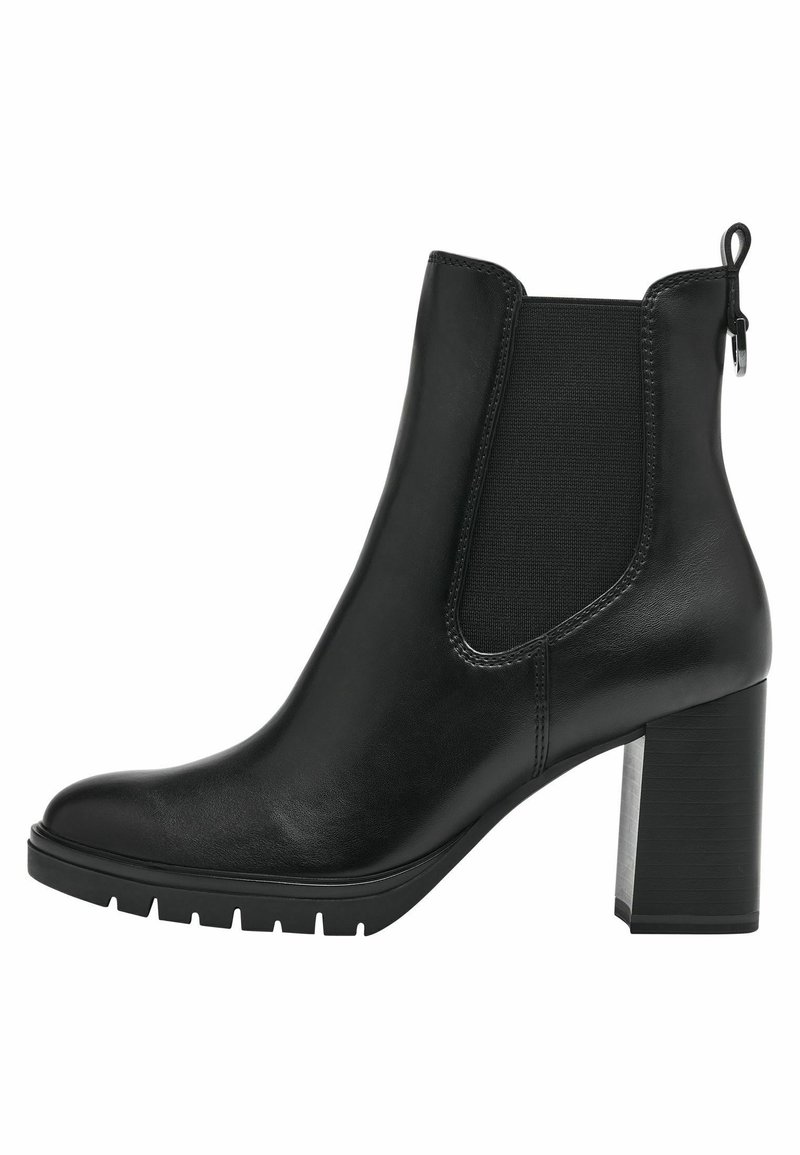 Tamaris Dames enkellaarsjes gevoerd 1-26257-43 laarzen warme voering zwart vegan - Nu 17% korting
