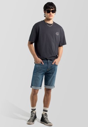 GAS ALBERT SHORT REV - SHORTS - Shorts di jeans - night blue