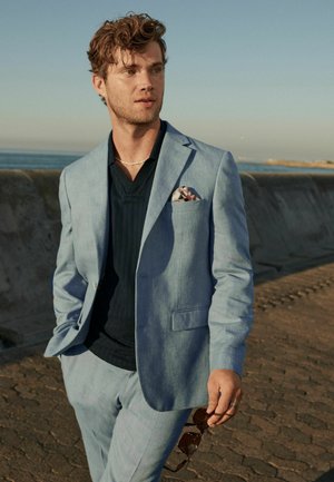 Next TAILORED FIT - REGULAR FIT - Anzugsakko - light blue