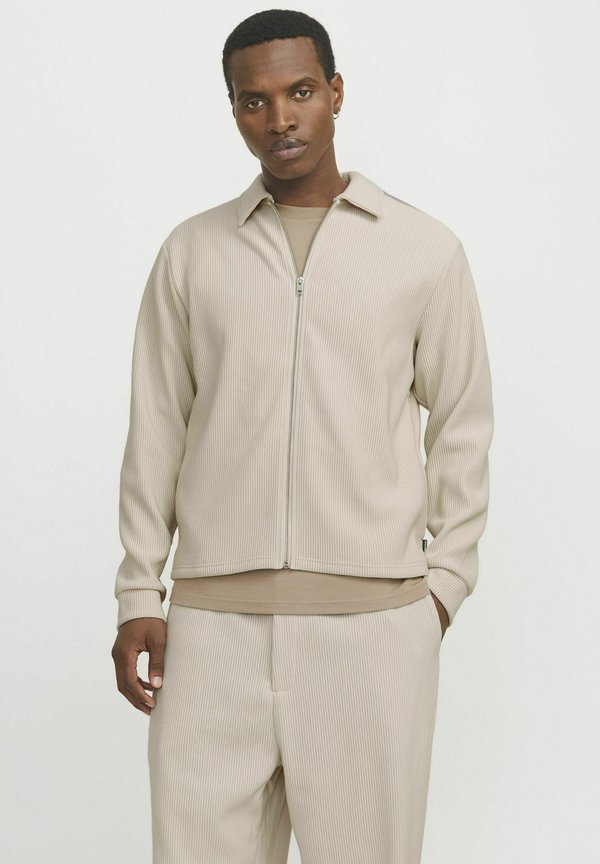 JPRBLARICK ZIP  - Strickjacke - moonbeam