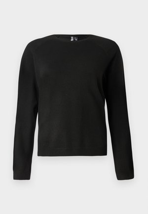 Pieces PCBREE O NECK - Strikkegenser - black