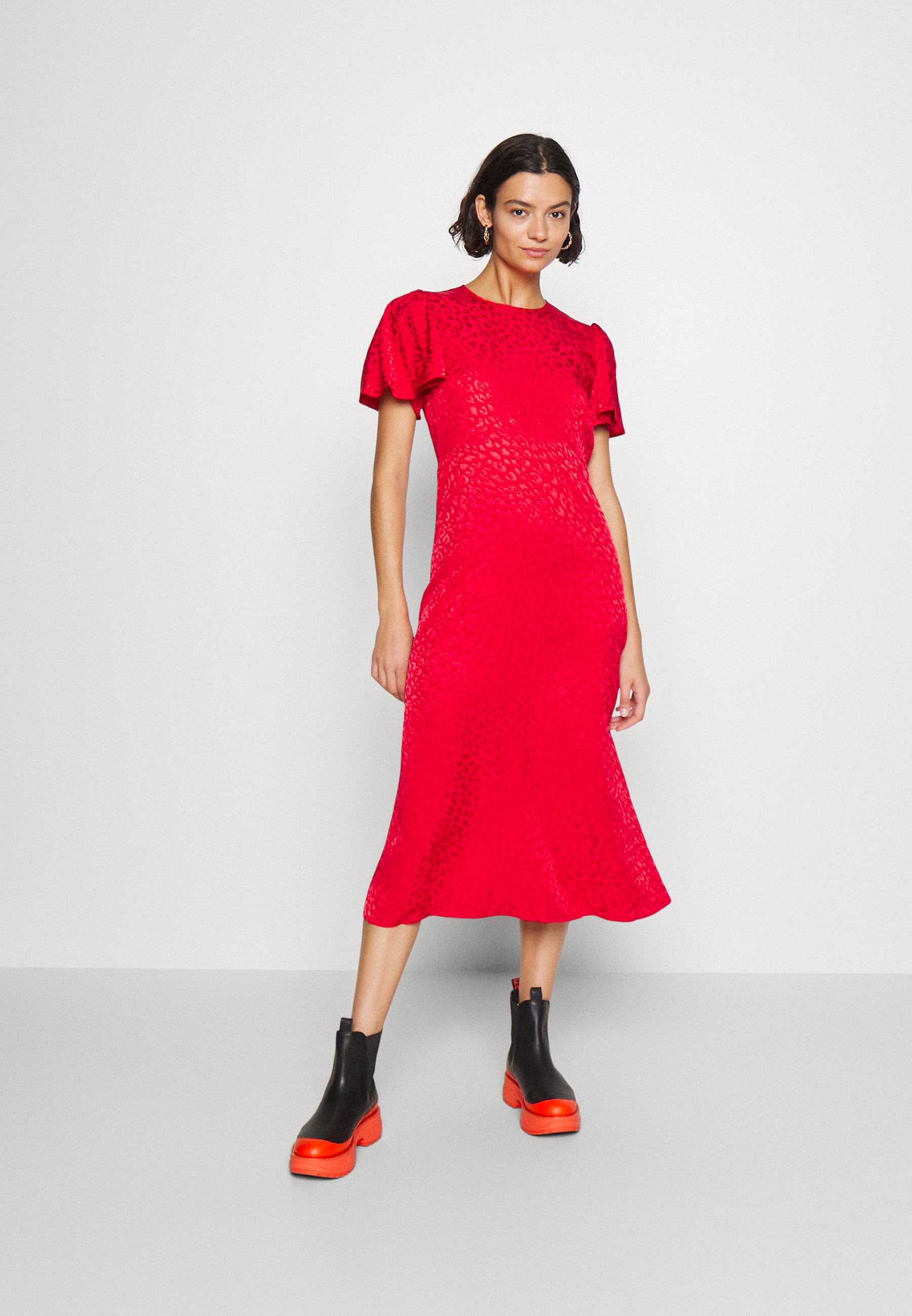 MICHAEL Michael Kors MIDI DRESS - Day dress - crimson/red 