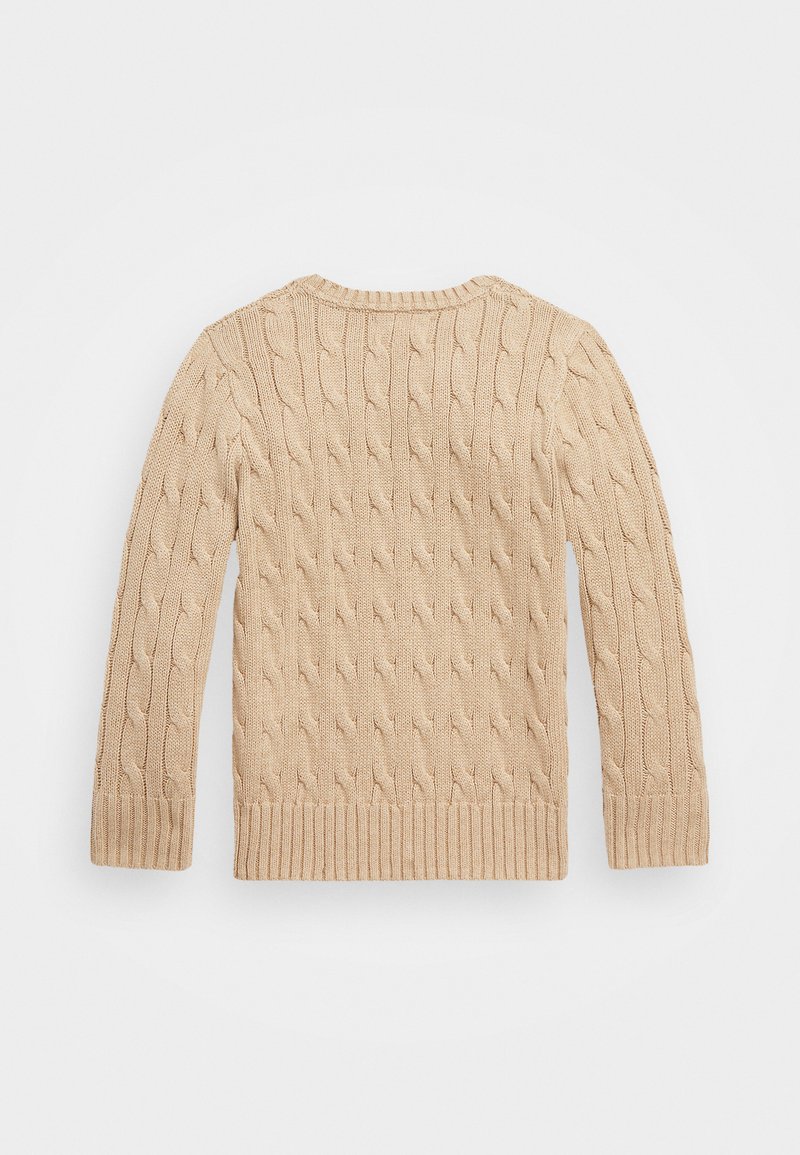Polo Ralph Lauren CABLE-KNIT COTTON SWEATER Maglione new camel
