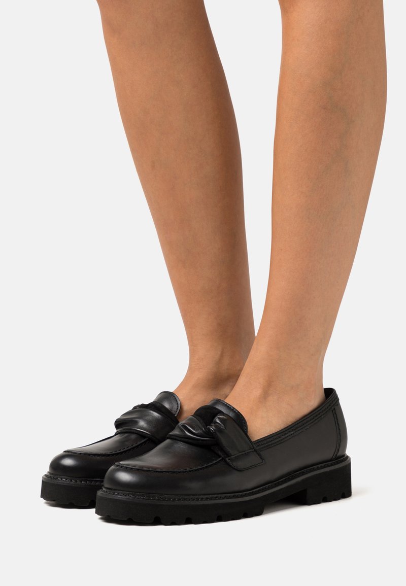 gabor black loafers