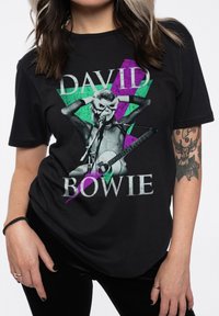 Paradiso Clothing DAVID BOWIE ALADDIN SANE THUNDER - Print T-shirt - black