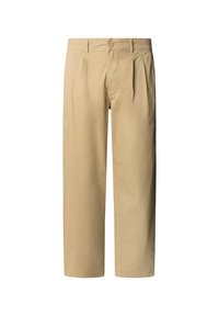 RELAXED PLEATED PANT - Stoffhose - khaki beige