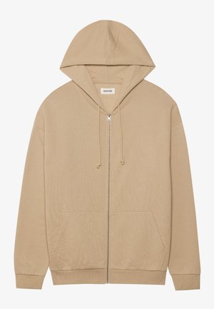 UNISEX - Zip-up sweatshirt - tan