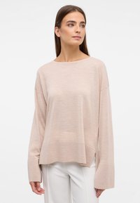 Eterna MIT RUNDHALS - Trui - beige