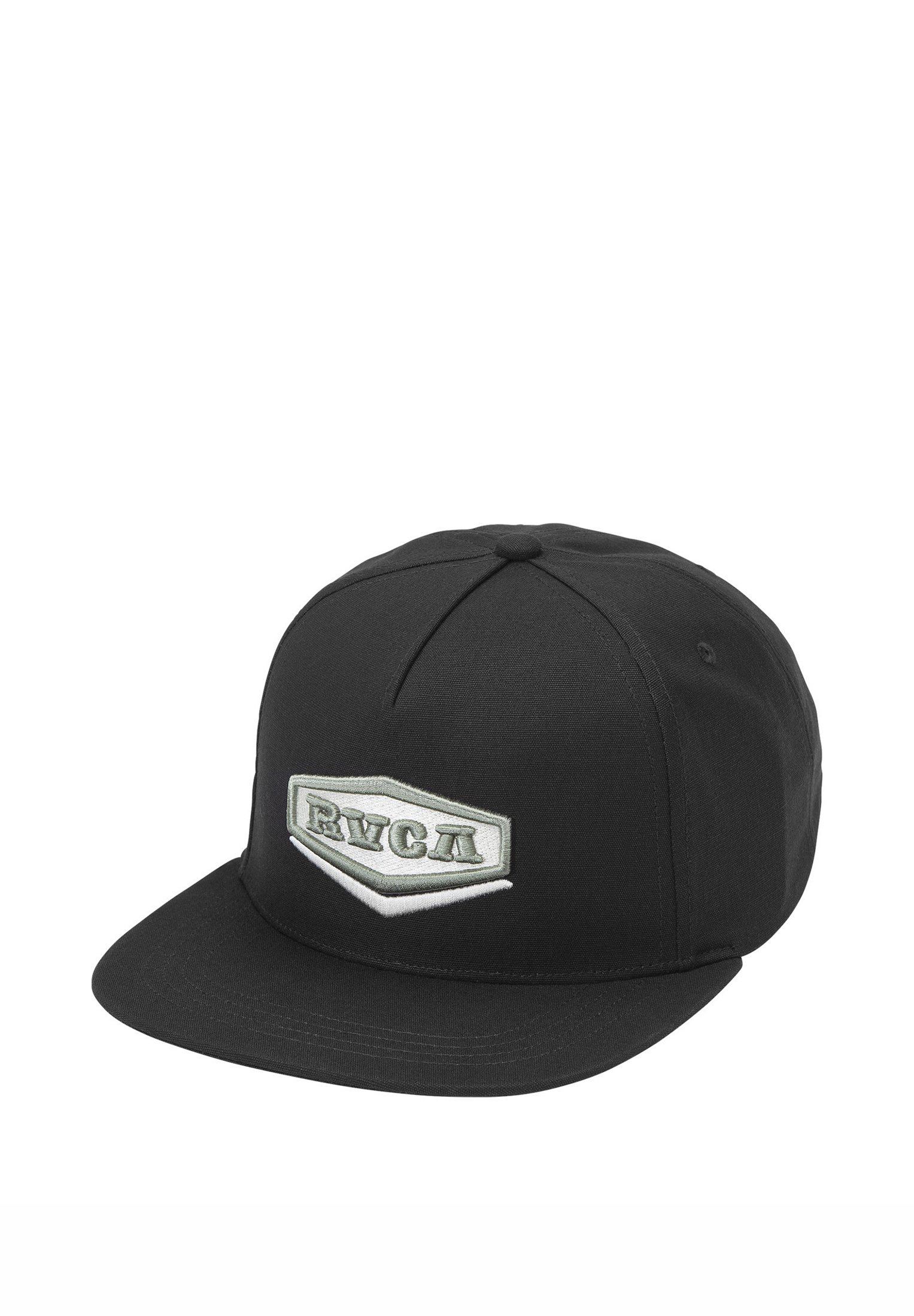 RVCA Cappellino Da Baseball Uomo, Modello Camionista Curvo, 5 Pannelli, Chiusura Regolabile, Con Toppa In Finta Pelle