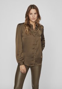 VILA - VIELLETTE LS NOOS - Button-down blouse - crocodile Thumbnail Image 1