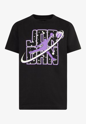 FLIGHT GALAXY GLOW TEE - Nyomott mintás póló - black