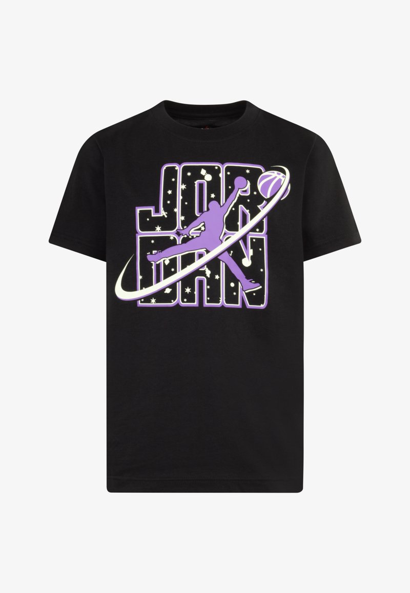 Jordan FLIGHT GALAXY GLOW TEE - Nyomott mintás póló - black