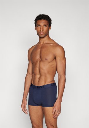 Boxer di Levi's blu navy realizzati in un tessuto morbido e elasticizzato, con un elastico in vita nero caratterizzato dal logo "Levi's".