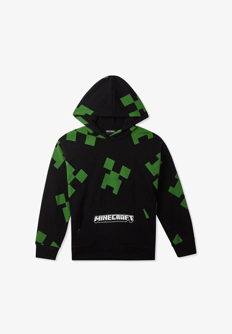 Felpa Minecraft Creeper Per Ragazzi - 100% Cotone, Licenza Ufficiale, Design Con Logo E Strisce Verdi - Foto 7