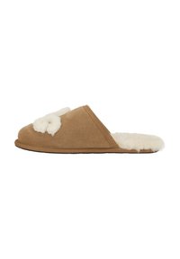 UGG SCUFF LOGO CHE - Slippers - hallbraun beige