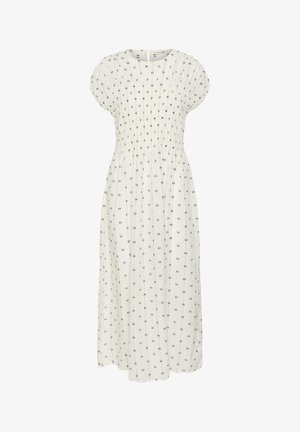 Soaked in Luxury, SLAMLEIE DRESS - Μάξι φόρεμα - white w black dobby