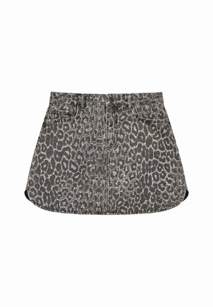 OH APRIL A-line skirt - leoprintgrey