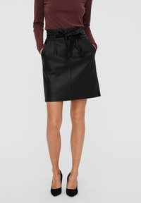 Vero Moda - VMEVA PAPERBAG - Pencil skirt - black Miniaturebillede 1