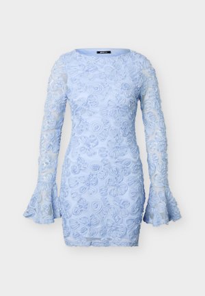 Gina Tricot, EMBROIDERY MINI DRESS - Cocktail φόρεμα / Φόρεμα για πάρτι - light blue