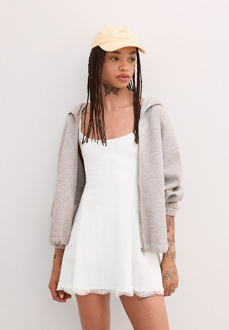 Bershka - Day dress - beige, Enlarge