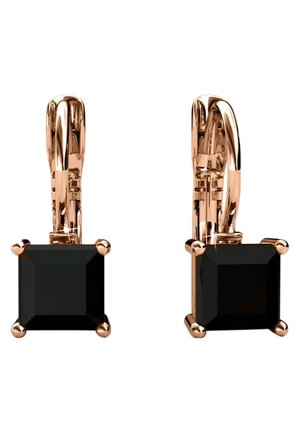 Oorbellen - couleur or rose/noir