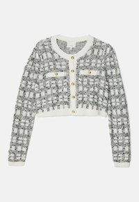 KORI CARDIGAN - Cardigan - black/white