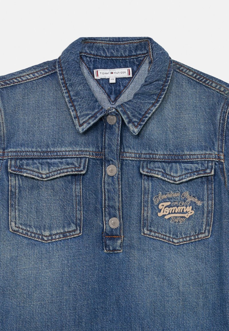 Tommy Hilfiger Robe en jean island blue/denim bleu foncé