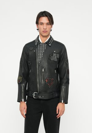 COLE BIKER - Kožená bunda - black
