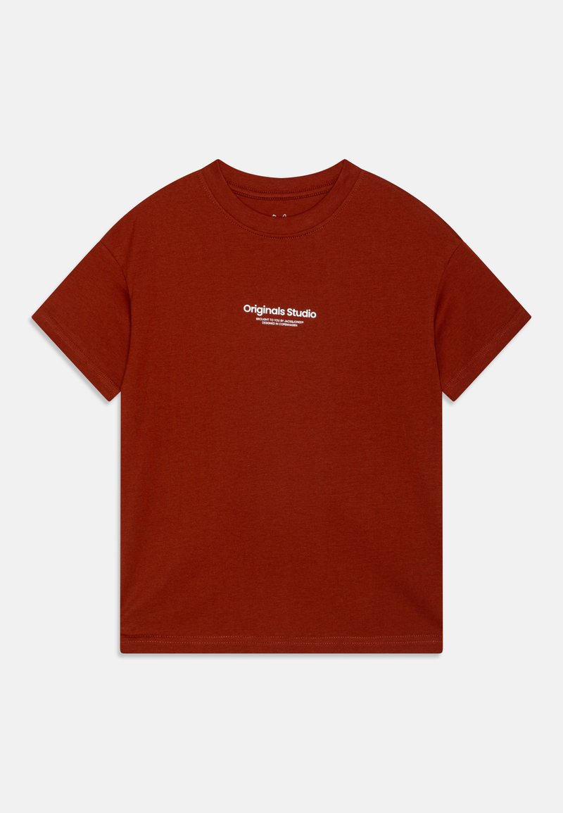 Jack & Jones Junior JORVESTERBRO SS CREW NECK NOOS - Tričko s potlačou - brown