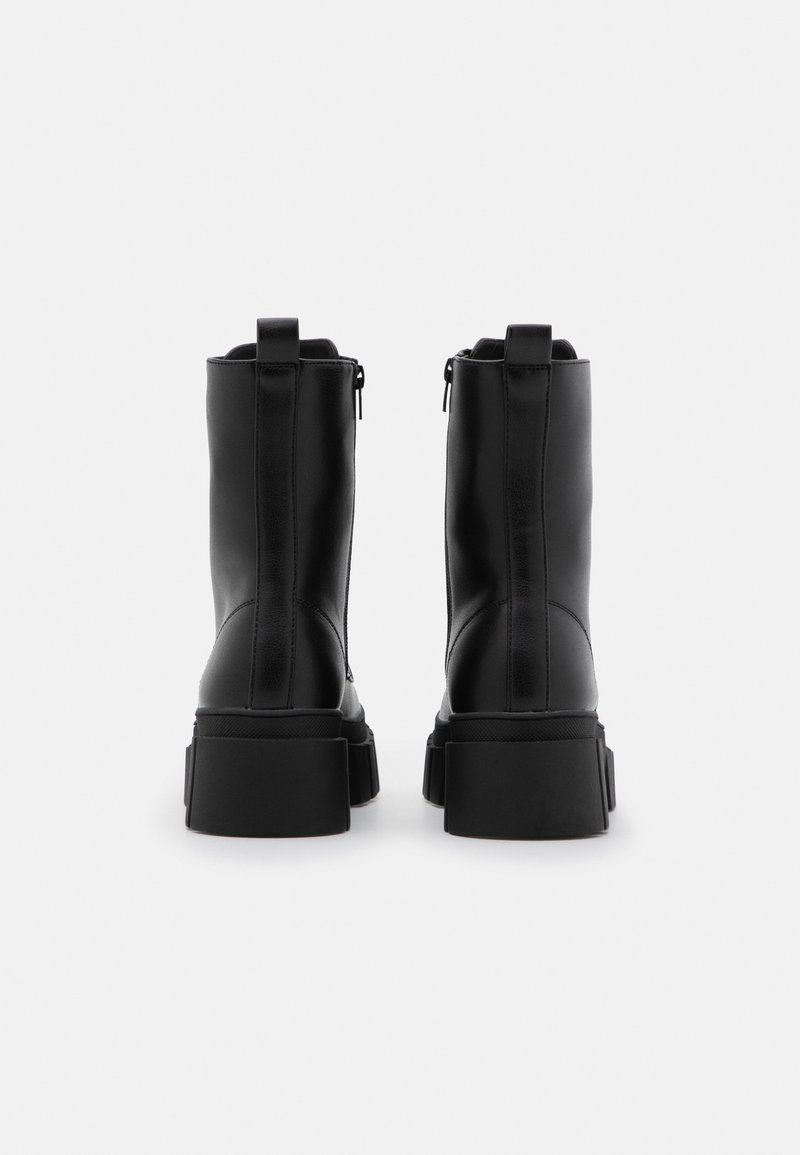 Stivaletto Eveet 18617 En Cuir Noir Avec Lacets - Fabriqué En Italie, Style Automne/hiver