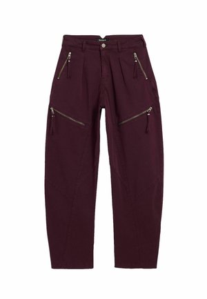 Desigual, LONG ZIPPER TROUSERS - Püksid - red