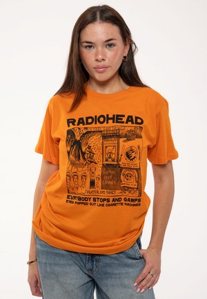RADIOHEAD GAWPS - Print T-shirt - orange