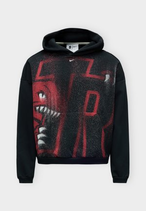 Nike Performance, NBA TORONTO RAPTORS - Суитшърт с качулка - black/white