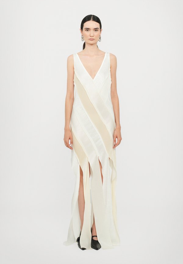 BLANCHE MAXI PATCHWORK DRESS - Occasion wear - ivory