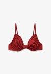 SHINY SATIN - Top de bikini - red