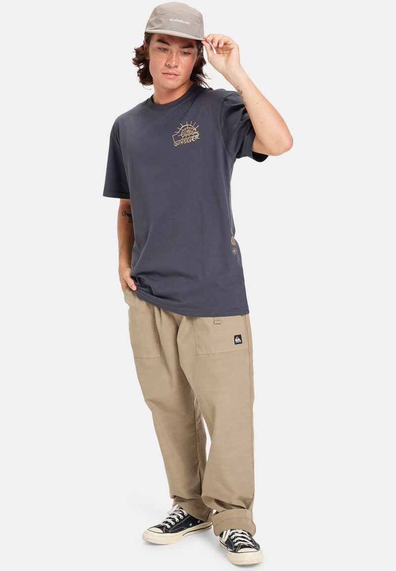 Quiksilver T-shirt print donkerblauw Quiksilver T-shirt print donkerblauw