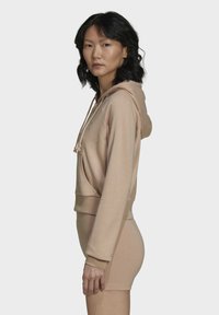 adidas Originals Majica s kapuljačom i patentnim zatvaračem - beige